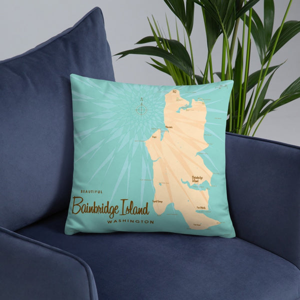 Bainbridge Island Washington Pillow