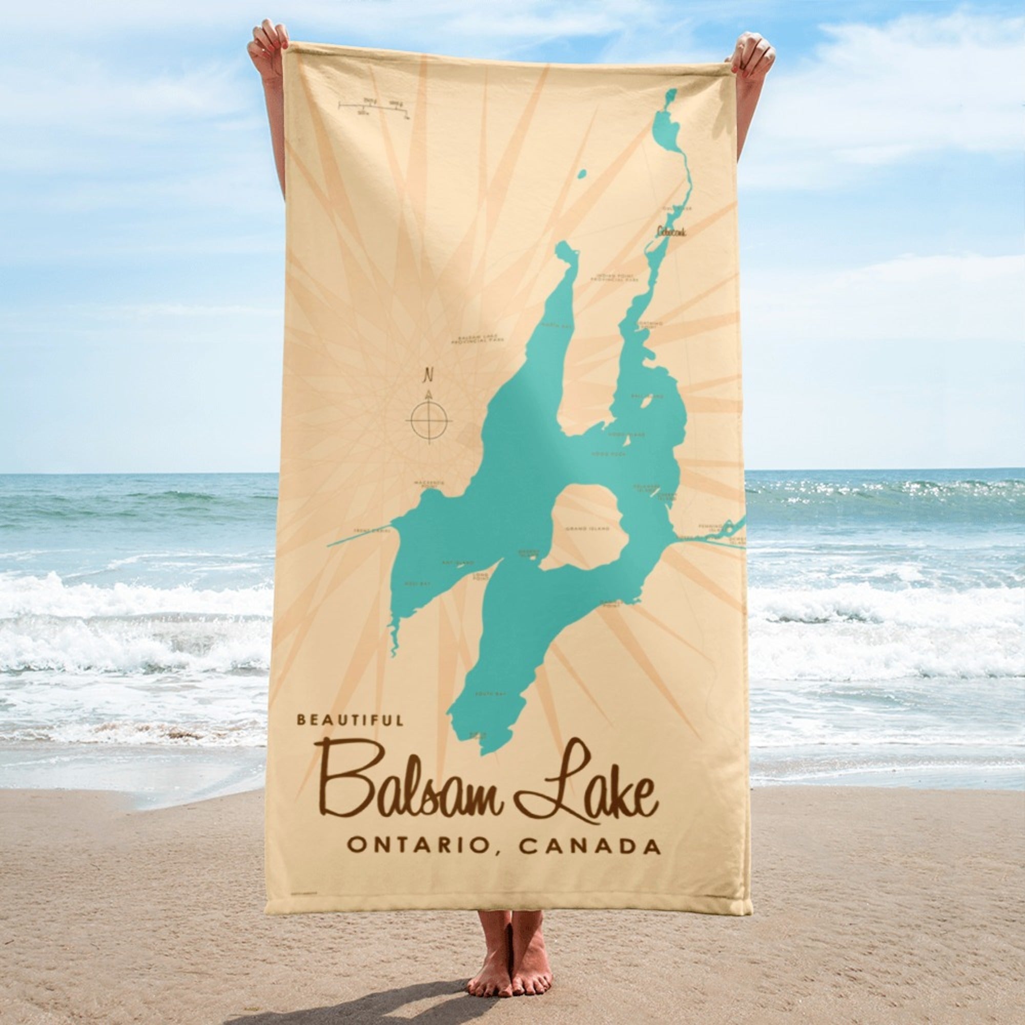 Balsam Lake Ontario Beach Towel