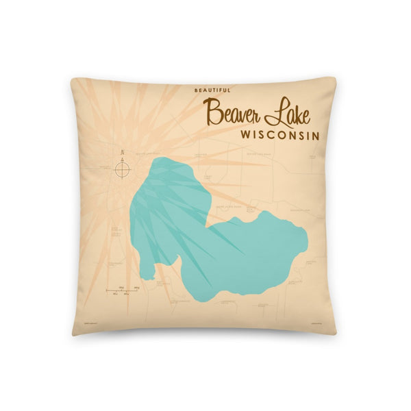 Beaver Lake Wisconsin Pillow