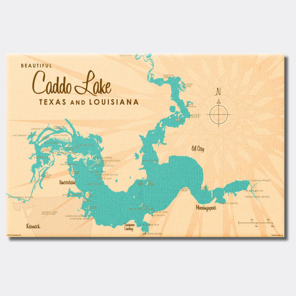 Caddo Lake Texas Louisiana, Canvas Print