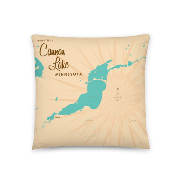 Cannon Lake Minnesota Pillow