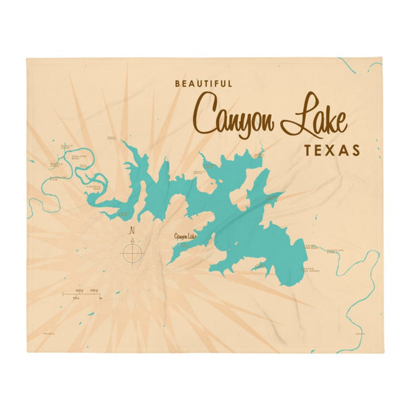 Canyon Lake Texas Throw Blanket