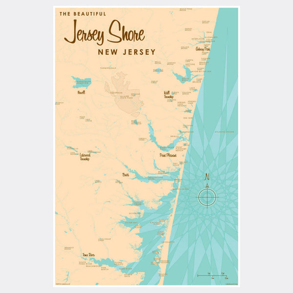 Jersey Shore New Jersey, Paper Print