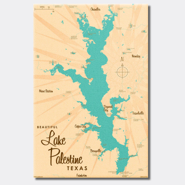 Lake Palestine Texas, Canvas Print