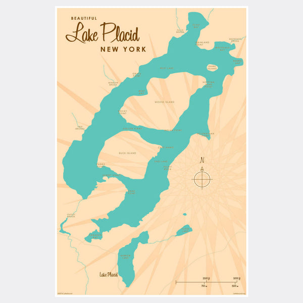 Lake Placid New York, Paper Print