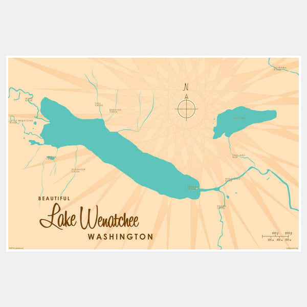 Lake Wenatchee Washington, Paper Print