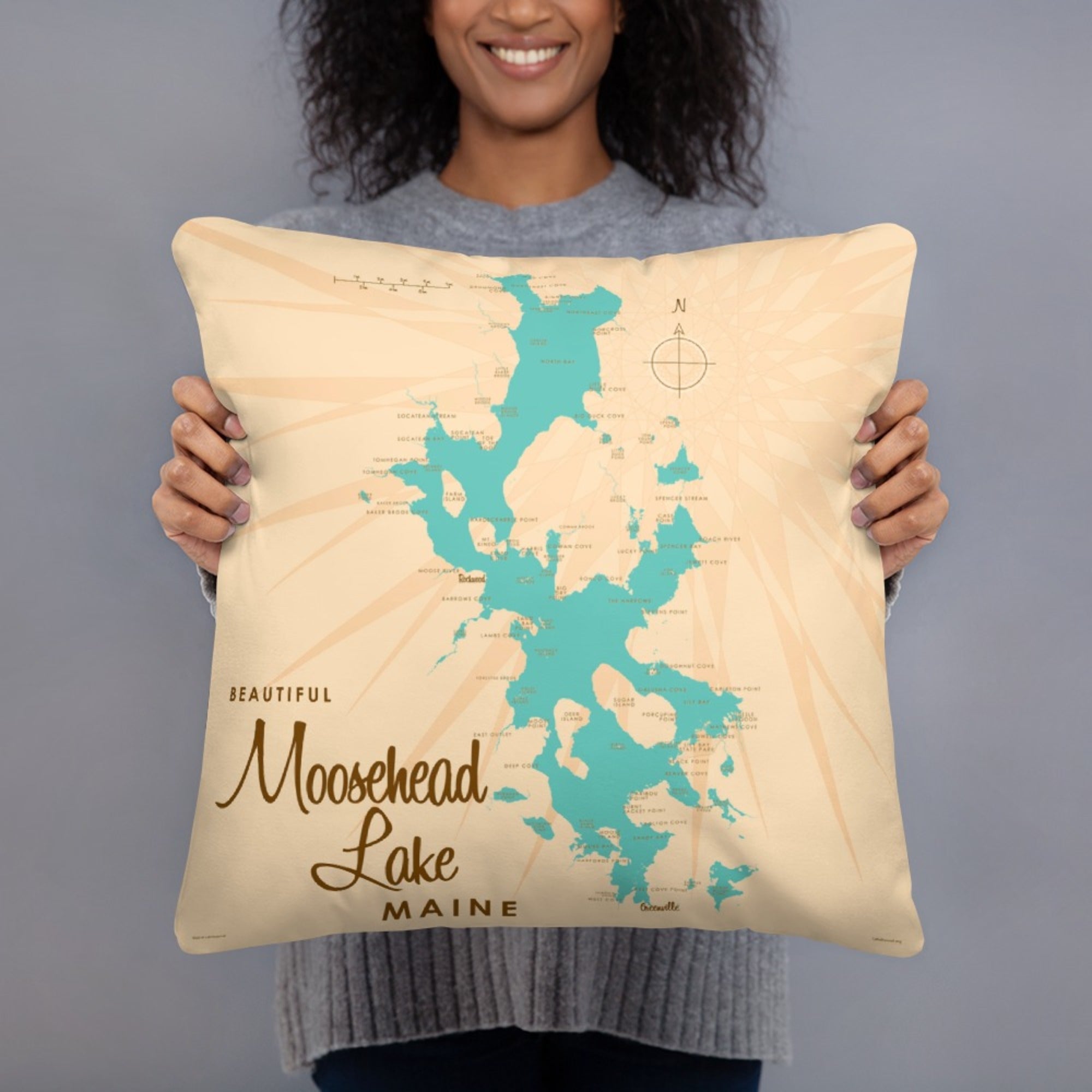 Moosehead Lake Maine Pillow