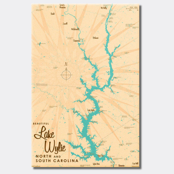 Lake Wylie North and South Carolina, Canvas Print