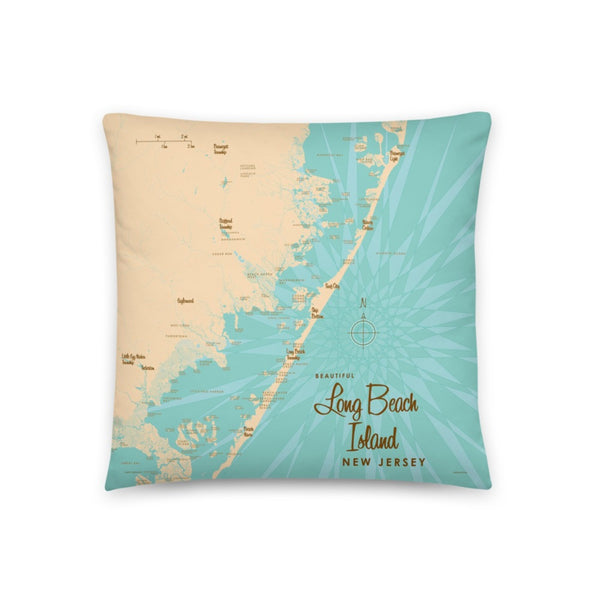 Long Beach Island New Jersey Pillow
