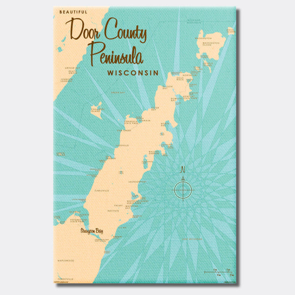 Door County Peninsula Wisconsin, Canvas Print