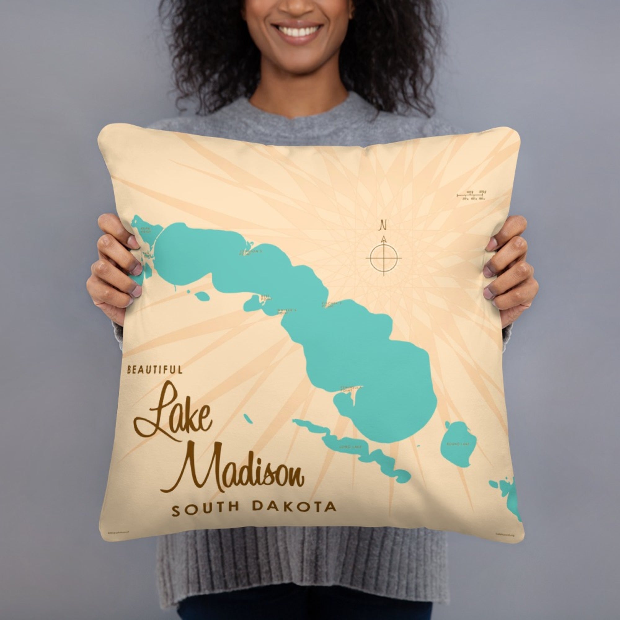 Lake Madison South Dakota Pillow