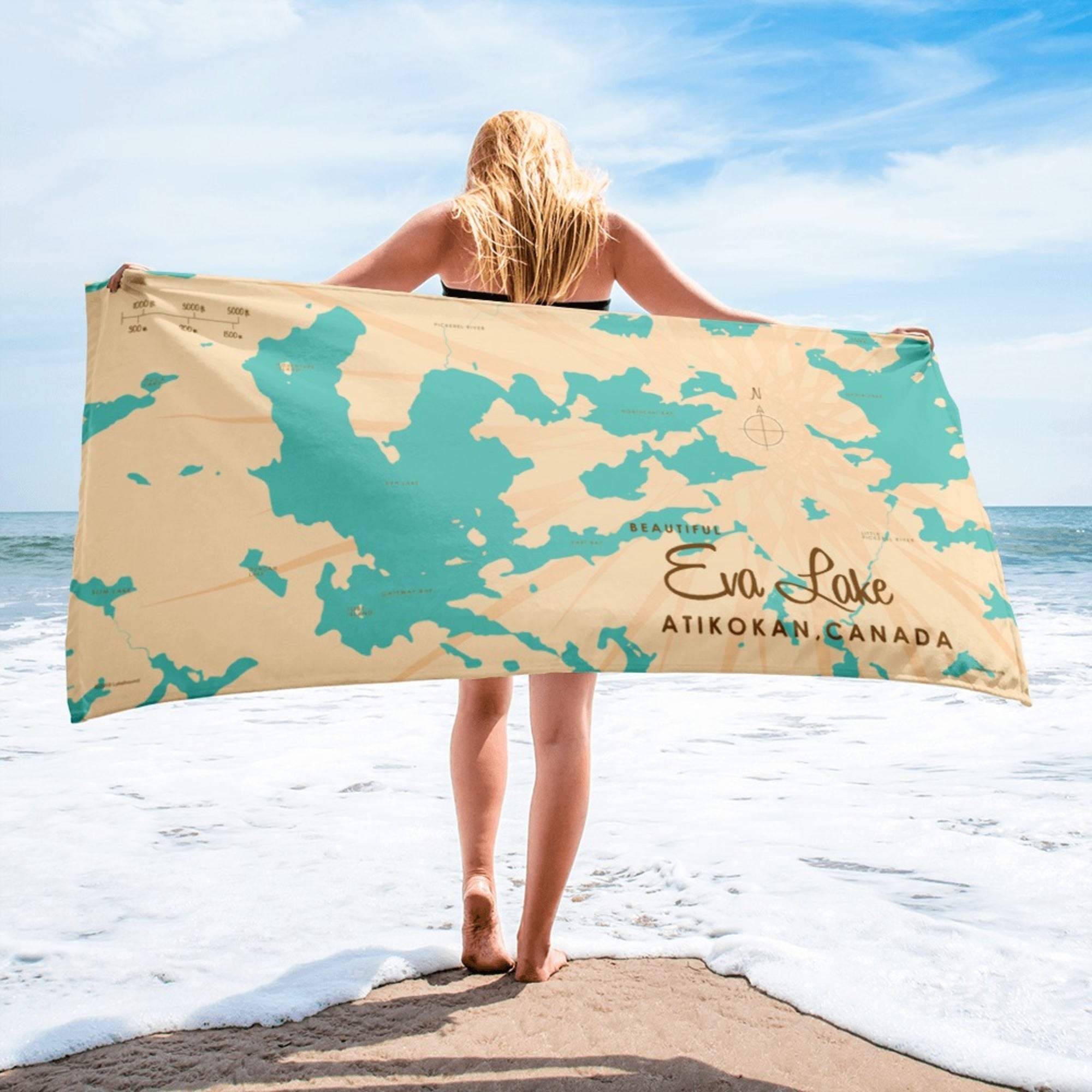 Eva Lake Ontario Canada Beach Towel