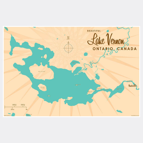 Lake Vernon Ontario, Paper Print
