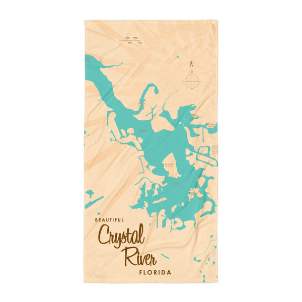 Crystal Lake Florida Beach Towel