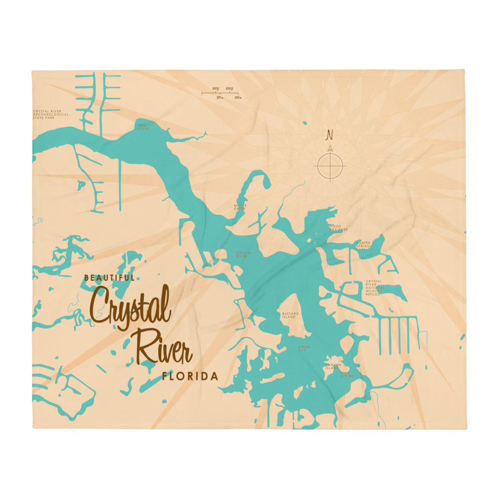 Crystal Lake Florida Throw Blanket