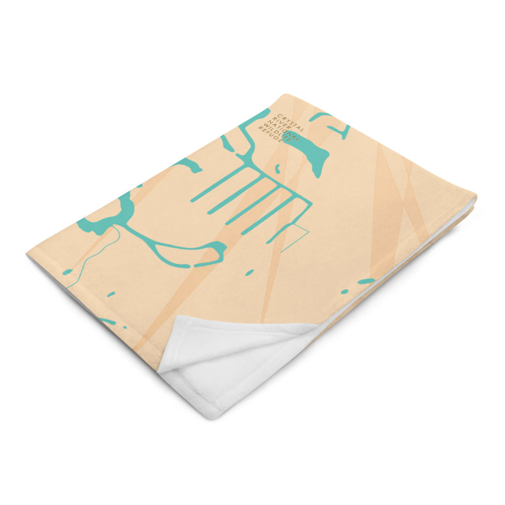 Crystal Lake Florida Throw Blanket