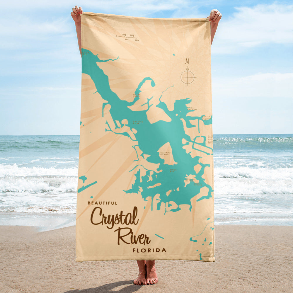Crystal Lake Florida Beach Towel
