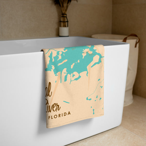 Crystal Lake Florida Beach Towel