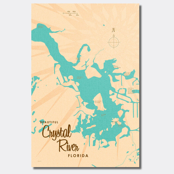 Crystal Lake Florida, Canvas Print