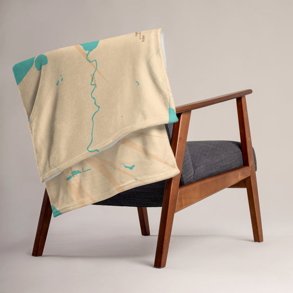 Cass Lake Minnesota Throw Blanket