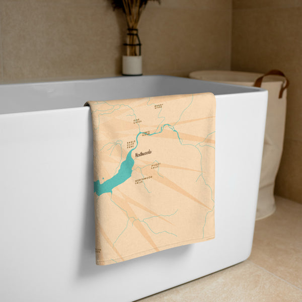 Swift Reservoir Washington Beach Towel