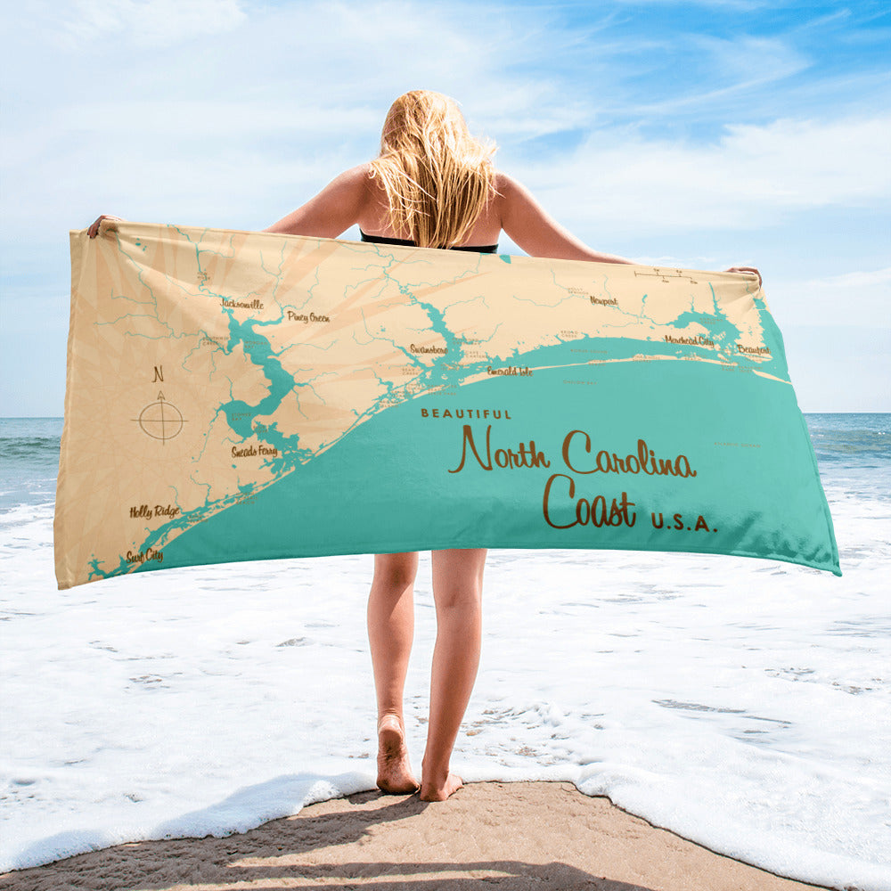 North Carolina Coast North Carolina Beach Towel