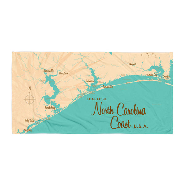 North Carolina Coast North Carolina Beach Towel