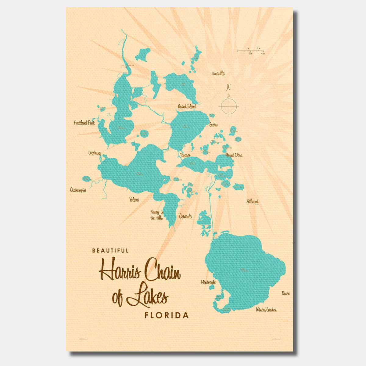Harris Chain of Lakes Florida, Canvas Print – Lakebound®