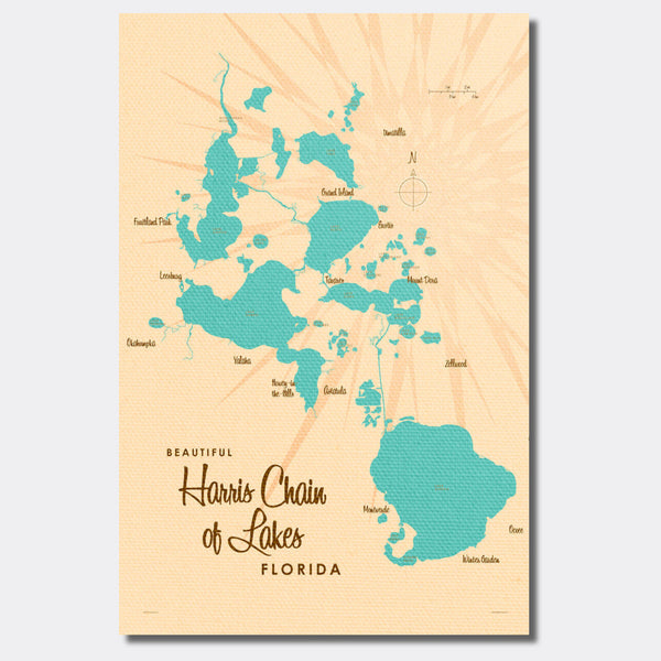 Harris Chain of Lakes Florida, Canvas Print