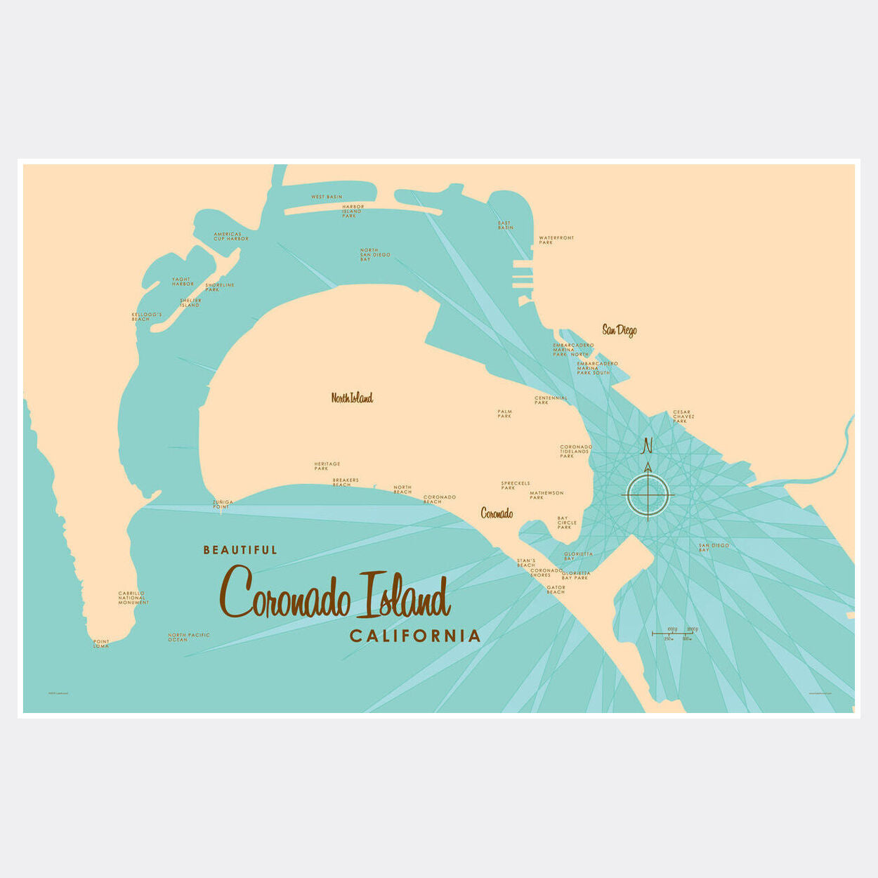 Coronado Island California, Paper Print