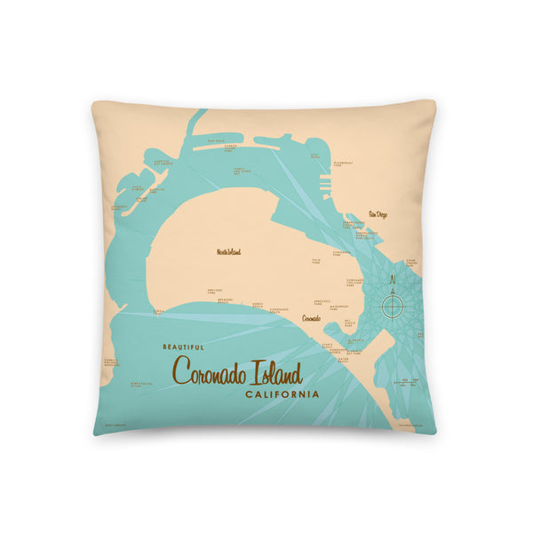 Coronado Island California Pillow