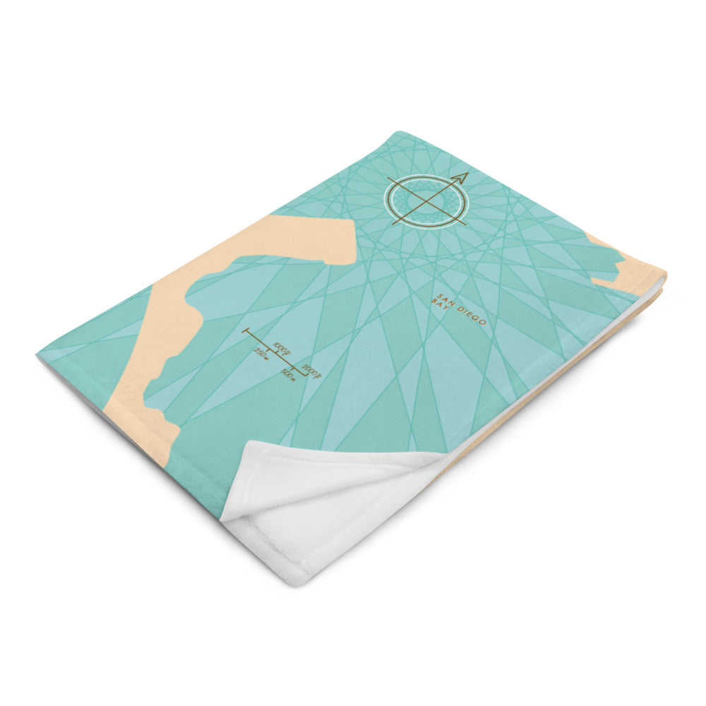 Coronado Island California Throw Blanket