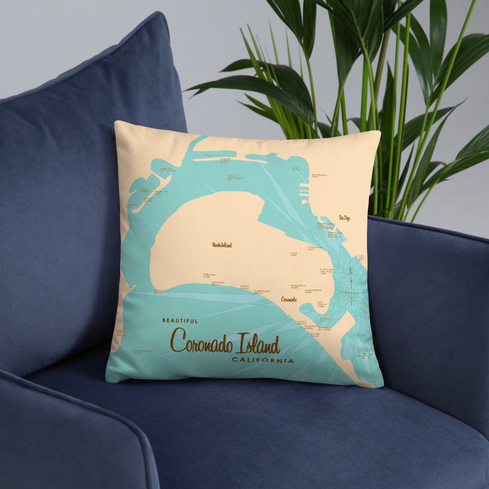 Coronado Island California Pillow