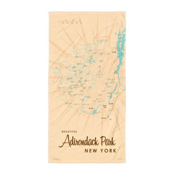 Adirondack Park New York Beach Towel