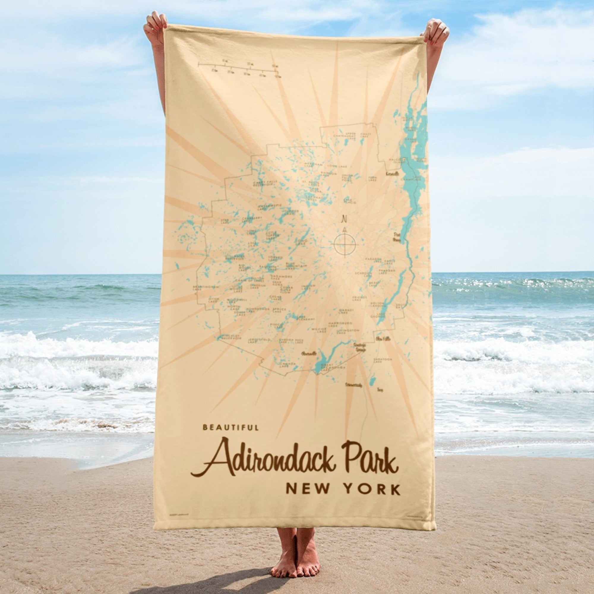 Adirondack Park New York Beach Towel