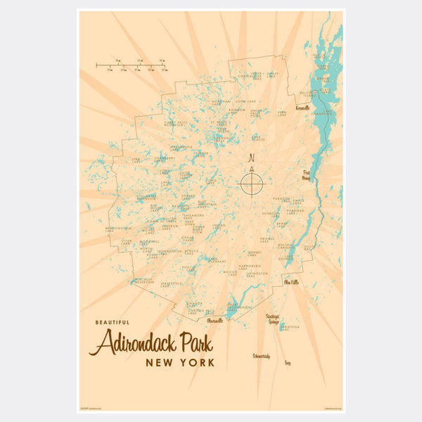 Adirondack Park, New York, Paper Print