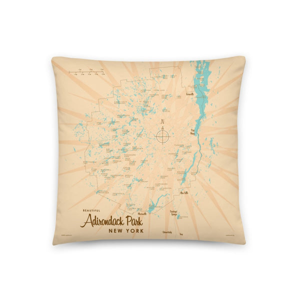 Adirondack Park New York Pillow
