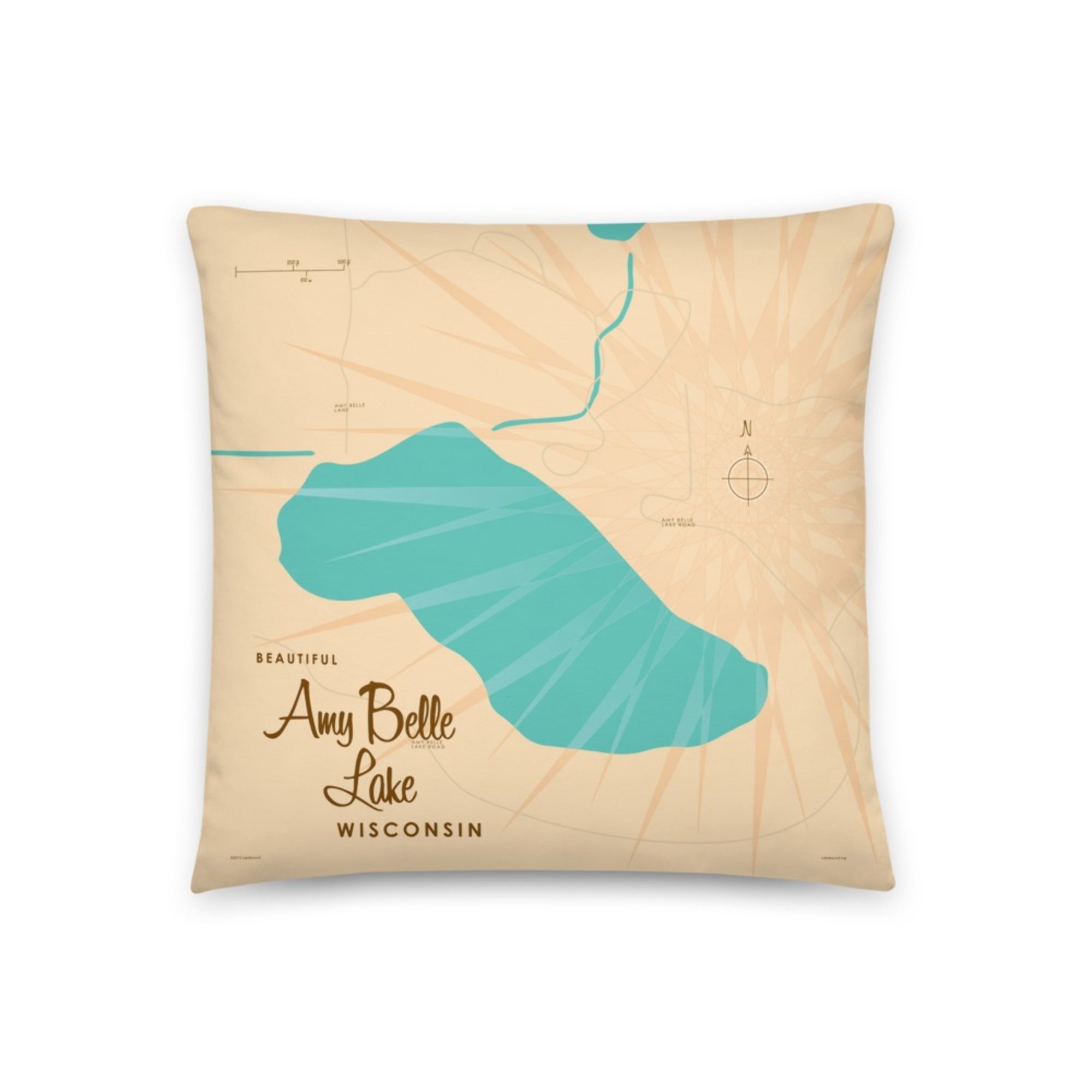 Amy Belle Lake Wisconsin Pillow