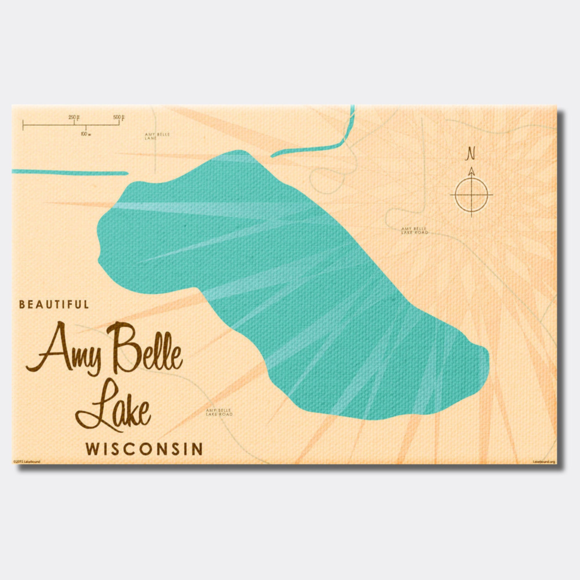 Amy Belle Lake Wisconsin, Canvas Print