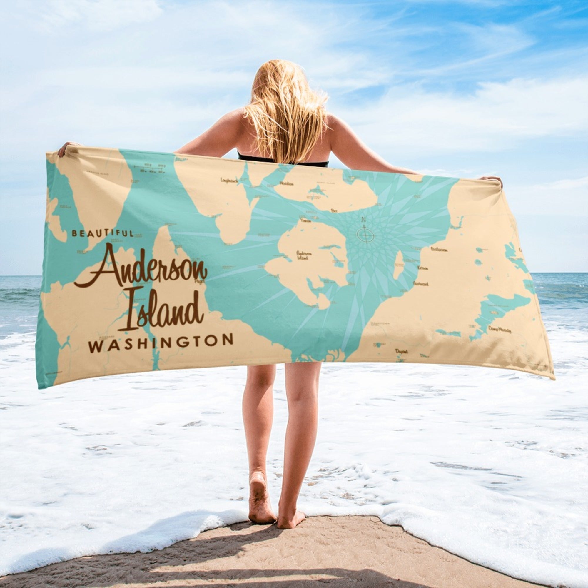 Anderson Island Washington Beach Towel