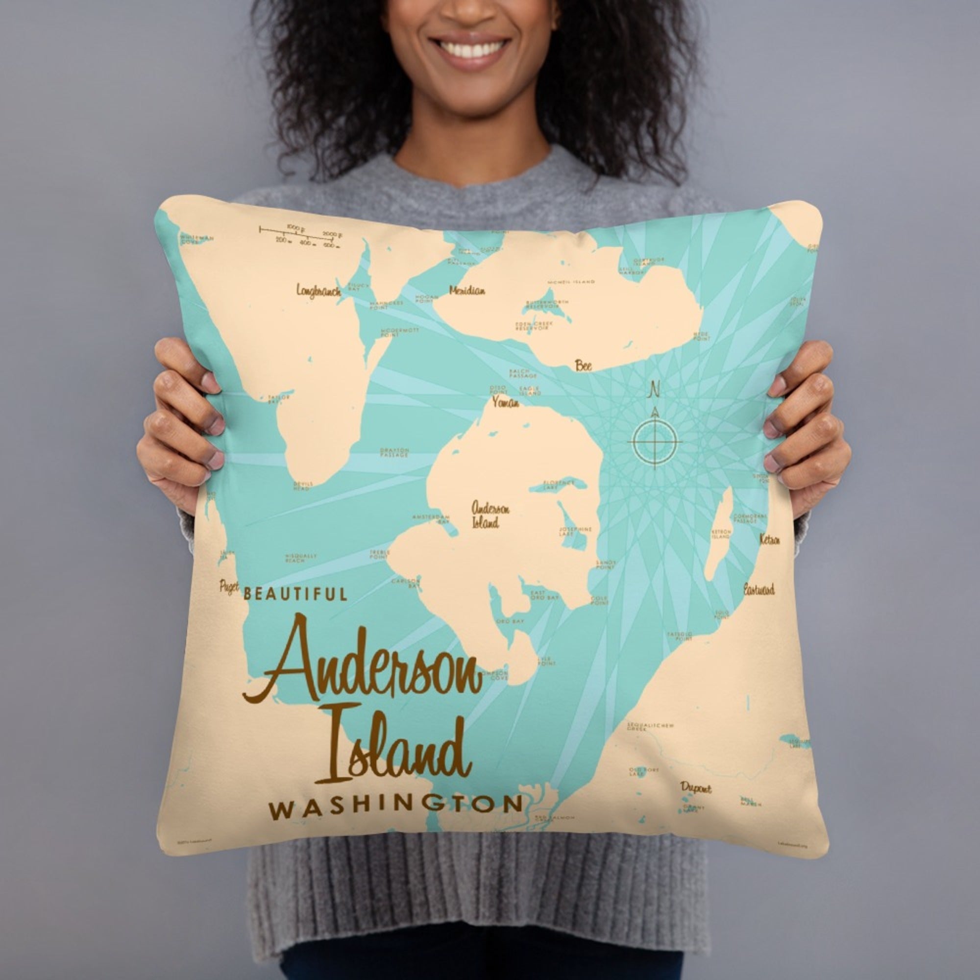 Anderson Island Washington Pillow