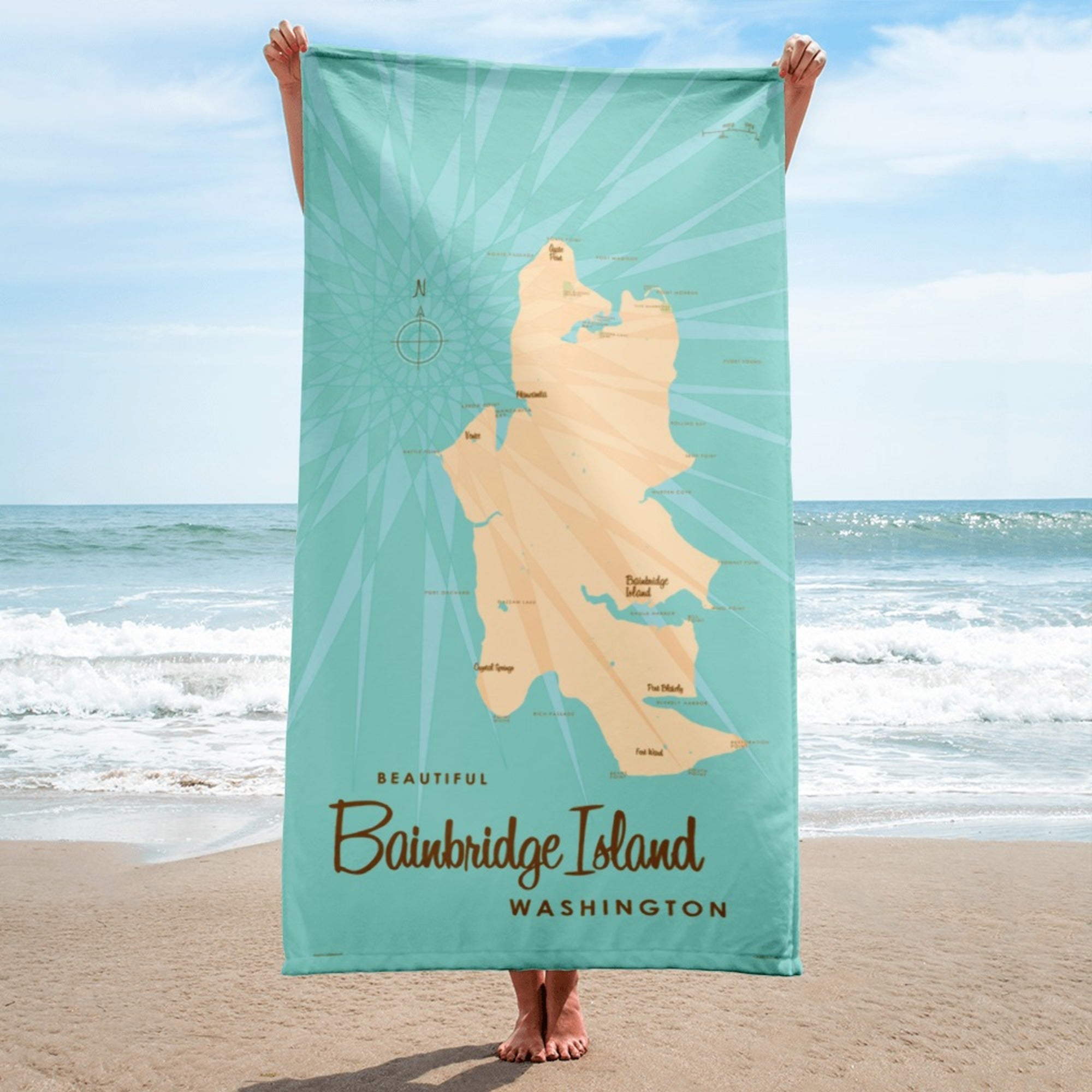 Bainbridge Island Washington Beach Towel