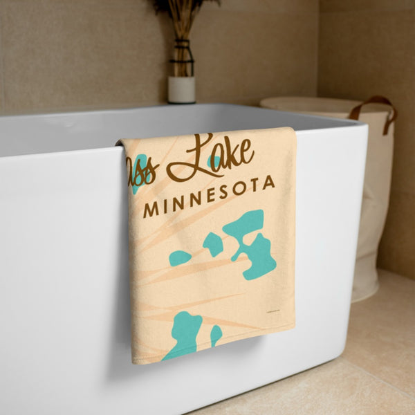 Bass Lake Minnesota Beach Towel
