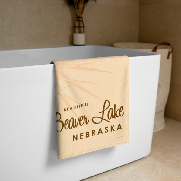 Beaver Lake Nebraska Beach Towel