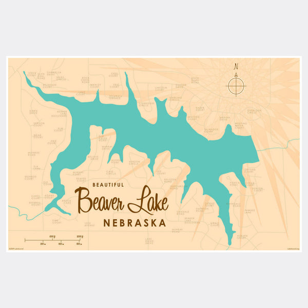 Beaver Lake Nebraska, Paper Print