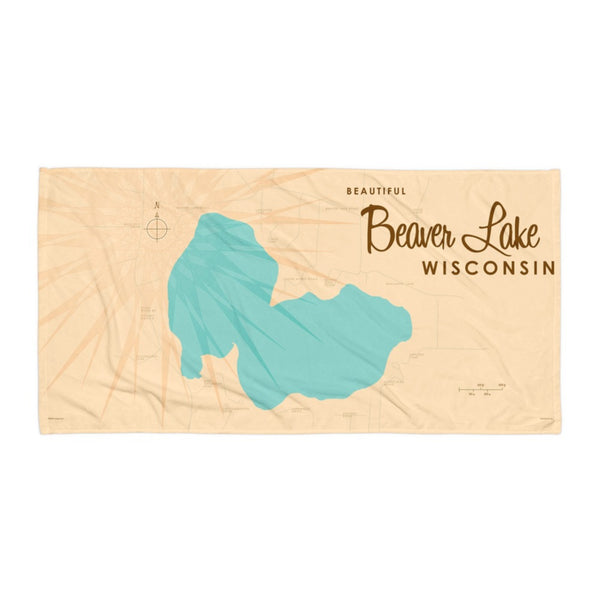 Beaver Lake Wisconsin Beach Towel