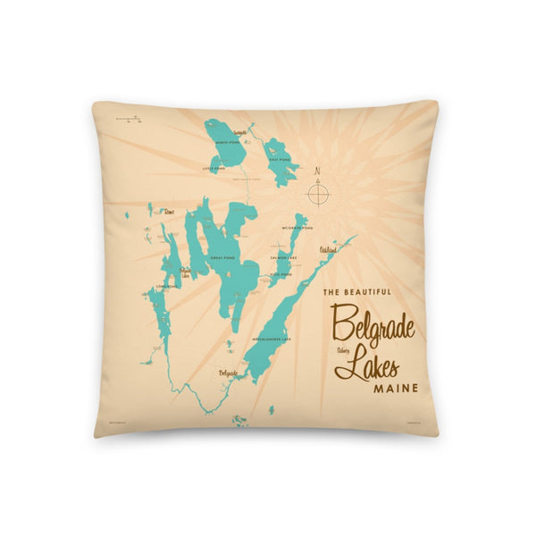 Belgrade Lakes Maine Pillow