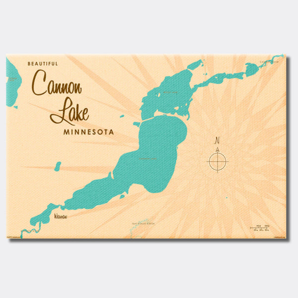 Cannon Lake Minnesota, Canvas Print