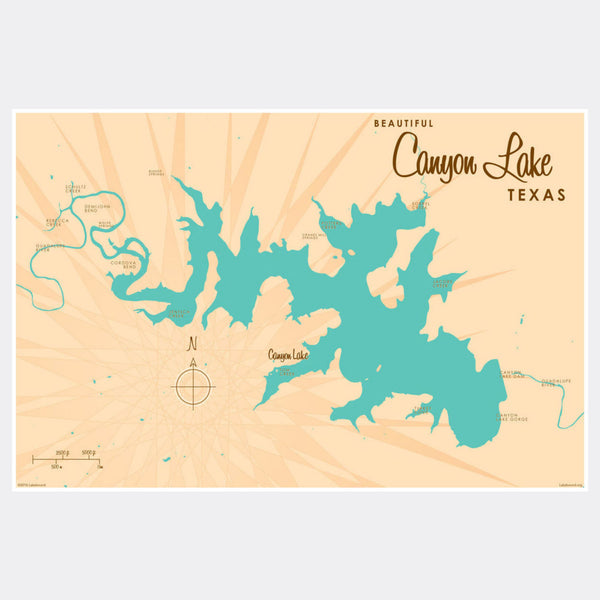 Canyon Lake Texas, Paper Print