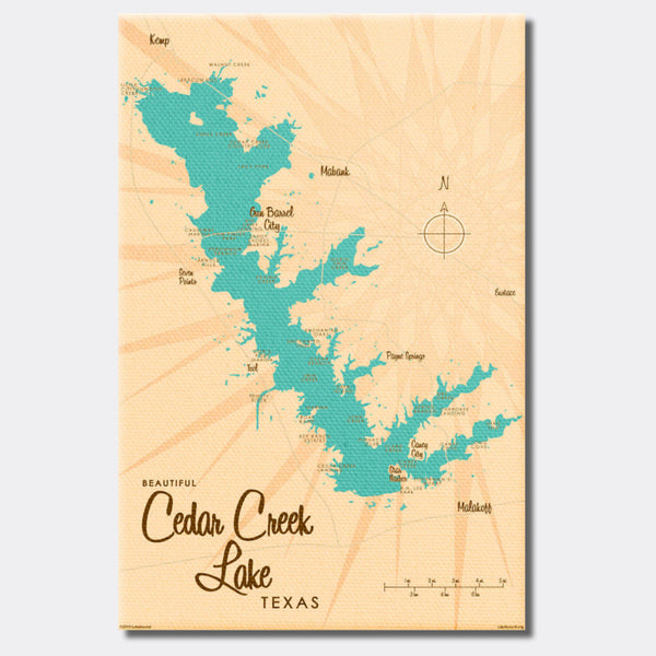 Cedar Creek Lake Texas, Canvas Print
